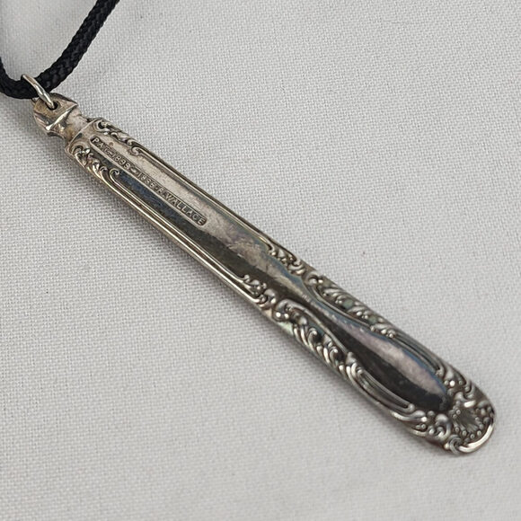 Vintage Silverware Pendant Chord Necklace - Picture 6 of 8